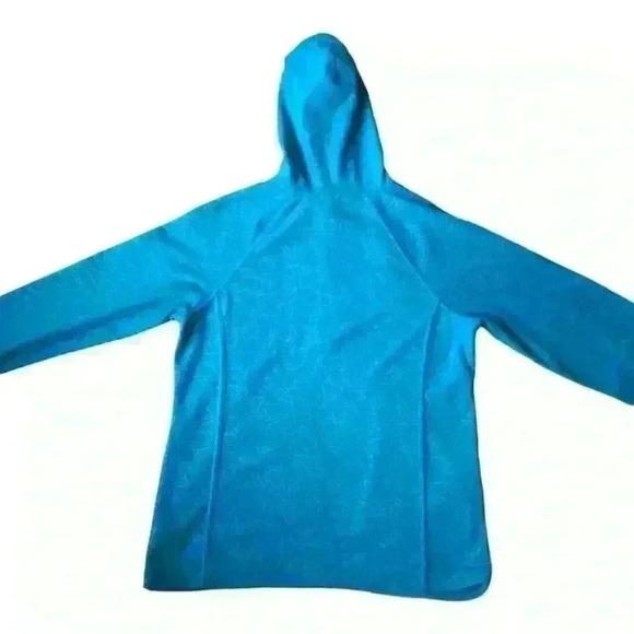 Fila Hoodie Fleece 1/3 Zip Pullover Sweater Athleisure  Teal - Picture 2 of 8